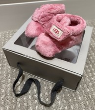 UGG Baby Bixbee Faux Fur Booties Size 0/1 0-6 Months NEW 