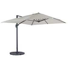 Image of 4mx3m Garden Parasol Large Rectangle Hanging Cantilever Sun Shade Azuma Roma