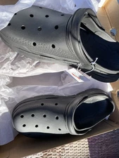 Skechers Women Foamies  Black Slip On Clogs Sz 11 Arch Support Black Lightweight