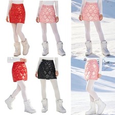 DE Damen Puffer Rock Elastische Taille Miniro...