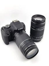 Canon EOS Rebel T7 DSLR Camera with 55-250mm & 75-300mm Lenses