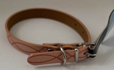 Rolled Leather Dog Collar Pets World Adjustable Collar Multi Color 15 Inches New
