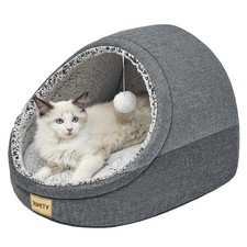 Jiupety Cute Cat Beds for Indoor Cats, Cat Cave Bed and Kitten Bed, Large Cat