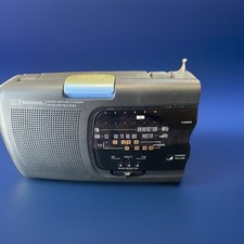 Vintage EMERSON 3-BAND RP6246 INSTANT WEATHER BAND AM FM PORTABLE RADIO AC/DC