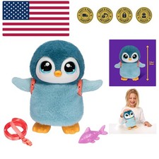Walking Penguin My Pet Waddles, Interactive Plush Penguin with 25 Sounds and...