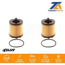 Engine Cartridge Oil Filter (2 Pack) For Chevrolet Equinox Pontiac GMC Terrain