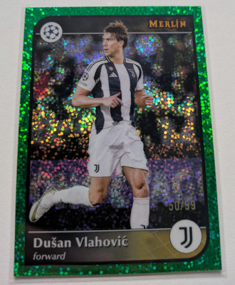 Dusan Vlahovic Numbered /99 Juventus - 2025 Topps Merlin UCC