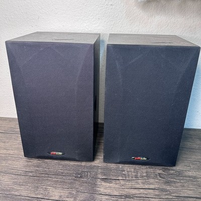 POLK  AUDIO Pair of Shelf Speakers R15 Home Theater Stereo Black 4748