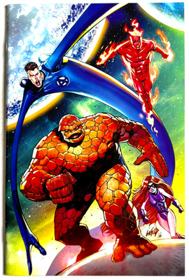 FANTASTIC FOUR #1 ROB LIEFELD EXCLUSIVE VIRGIN VARIANT 2018 MARVEL COMICS NM