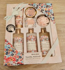new Olivia Grace Vanilla Almond 7pc Bath  Body care collection Set