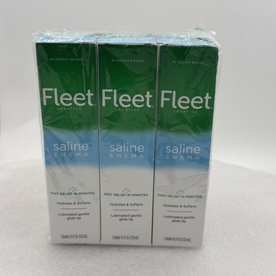 Fleet Laxative Saline Enema, 4.5 Fl Oz (Pack of 6)