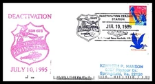 USS FINBACK SSN-670 DEACTIVATION JUL 10 1995 NORFOLK VA NAVAL CACHET BX2