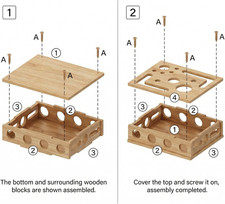 Cat Nail File Scratch Puzzle Enrichment Box Wooden Sandpaper Surface Indoor Cats