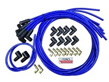 Tons 90 Blue 8mm Spark Plug Wires Universal Chevy Gm Socket Distributor Points Tons 90 Blue 8mm Spark Plug Wires Universal Chevy Gm Socket Distributor Points