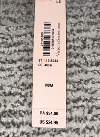 Victoria's Secret Very Sexy NWT Medium Leopard Print Shine Strap Brazilian Panty