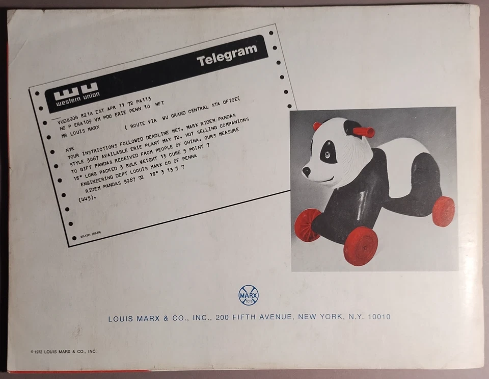 1972 Marx игрушки дилер каталог фигурки игровые наборы большое колесо заводской оригинал B1-75 - Изображение 2 из 4