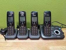 4 Handsets VTech CS6529-4B DECT 6.0 Cordless Phone Answering System  Caller ID
