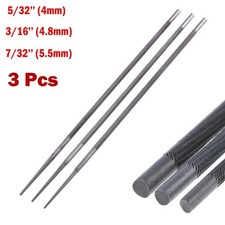 Efficient Chainsaw Chain Grinding Tool 3pcs Round Files 4 0mm 4 8mm 5 5mm 