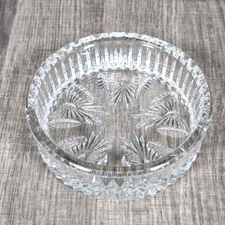 VTG Waterford Crystal Butterfly Trinket Dish Bowl Coaster 5" Clear 126217 NIB