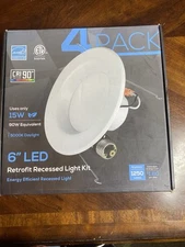 TorchStar LED ilumination sl 15w 6-inch Energy Efficient Recessed Light 4pack