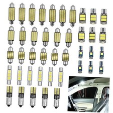 42 Pcs Interior Car Led Dome Light Kit Trunk Door Courtesy License Plate