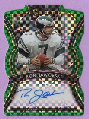 2019 SELECT SIGNATURES PRIZM GREEN DIE CUT #SPRJ RON JAWORSKI #D 2/5 EAGLES