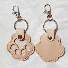 1pc Pet Memorial Keychain, Pet Hair Keepsake, Memorial Pet Fur Holder Keychain
