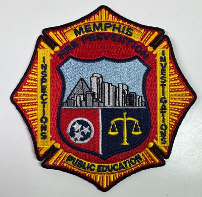 Memphis Tennessee Fire Prevention Inspections Investigations Education Patch Y6