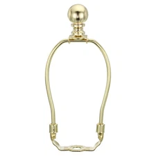 1 Set 5.5-inch Lamp Harp Kit with Finial Gold Tone Shade Bracket Holder