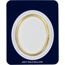 1 oz Smooth Gold Wearable Bullion Bracelet - Dillon Gage - 999.9 Fine in Card 4728.38 per troy oz