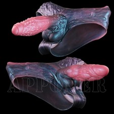 Large Penis Enlarger Pants Monster Hollow Sheath Sleeve for Male Increase Girth