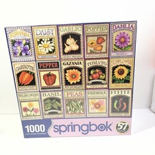 New Springbok 1000 piece jigsaw puzzle Garden Goodness Flowers Vegetables