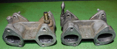 Vintage Cannon Dual Sidedraft Intake Manifolds BMW M10 1600 2002 E21 Weber DCOE