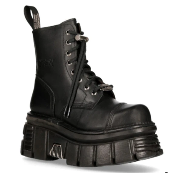 New Rock Biker Black Boots for Men for Sale | Shop New & Used