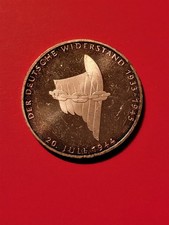 GERMANY 10 MARKS SILVER 1994-A GEM BU WWII RESISTANCE VALKYRIE