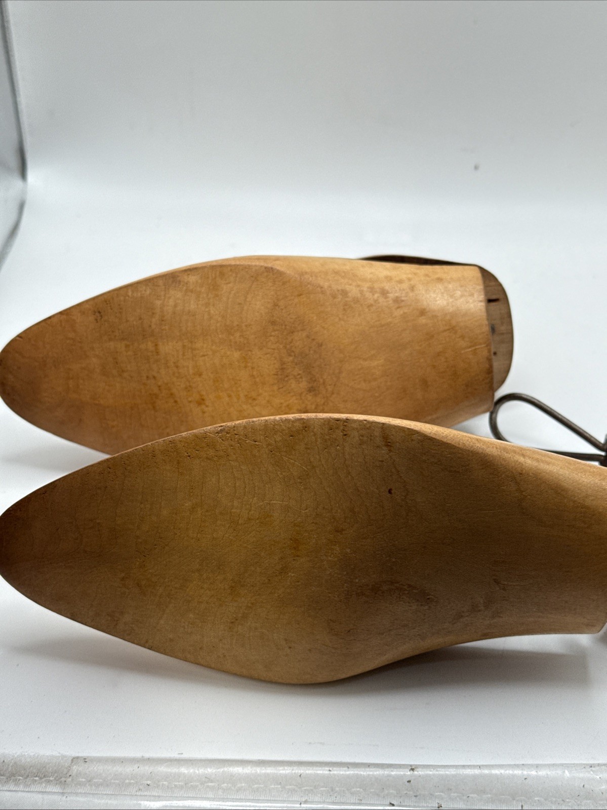 Vintage Wooden Hinged Shoe Trees hangers D B MACKAY  size Unknown