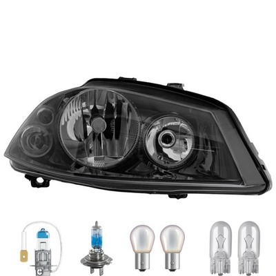 Scheinwerfer rechts inkl. Premium Lampen für Seat Ibiza III 6L1 mit Lampenträger