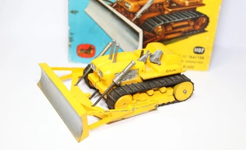 Corgi 1107 Euclid TC-12 Tractor Dozer In Original Box - Rare Yellow