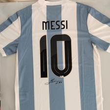 Lionel Messi Signed Autographed Argentina Jersey with COA