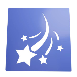 Stencil Shooting Star Stl Vector Christmas Coffee Stencil Cookie Stencil Fondant