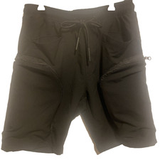 American Stitch Cargo Shorts Mens Size Medium Black Stretch zip pockets NWOT