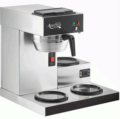 Avantco CMA3L Automatic Coffee Maker 3 Warmers 120V 1650W Commercial Brewer