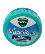 6x Vicks Vaporub Ointment Vaporizing blocked nose cough Nasal headache Relief 5g