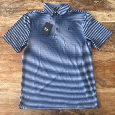 Under Armour Playoff 3.0 Stripe Polo Navy/Grey Gr. S