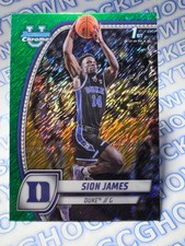 24/25 Topps Bowman U Chrome Green Shimmer #63 Sion James - Duke