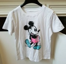 Disney Mickey Mouse Tee T Shirt Kids Youth Girls Size S/CH New