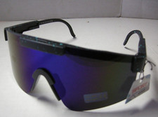 Sunglasses By Sport Eyewear, Black Speckled Frames, UV400, Black Lenses, New