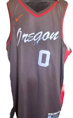 NBA authentische Schwinge Dri-Fit Lillard 0 XXL neu mit Etikett Trikot Regenbogenseite