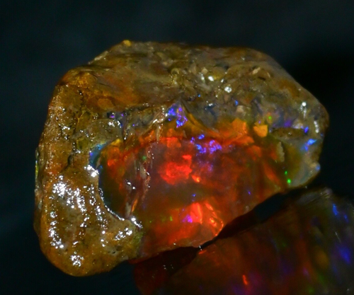 Lot D'opales Brutes D'Éthiopie – 10 Carats – Pierres Naturelles Multicouleurs – Brutes