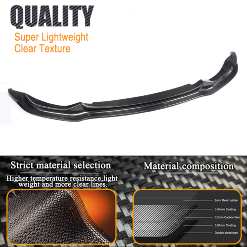 Für BMW F80 M3 F82 F83 M4 14-19 Carbon Spoilerlippe Frontspoilerschwert Splitter - Picture 7 of 10